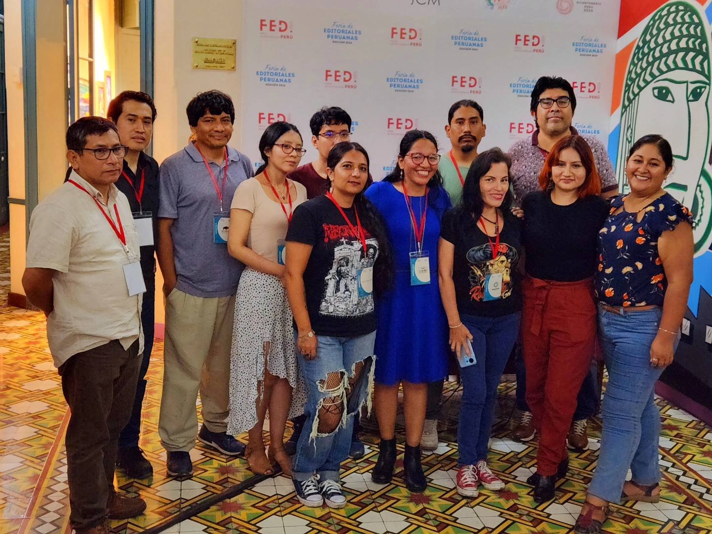 Editores reunidos tras la 1ra. Edición de FEIP